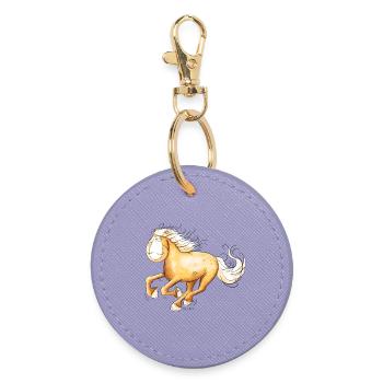 Haflinger Rapide I Bande Dessinée De Chevaux - Porte-clés rond - lavande - Devant