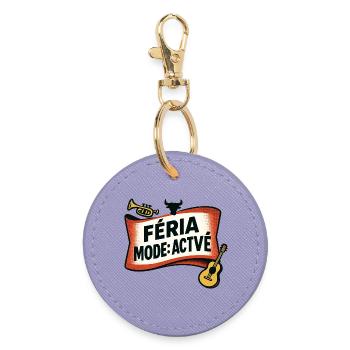 Féria mode: Enabled - Round Keyring - lavender - Front