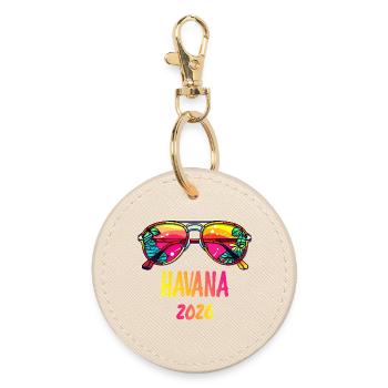 Havana 2026 Sunglasses Design - Round Keyring - oyster - Front