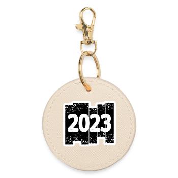 2023 - Runder Schlüsselanhänger - Auster - Vorne