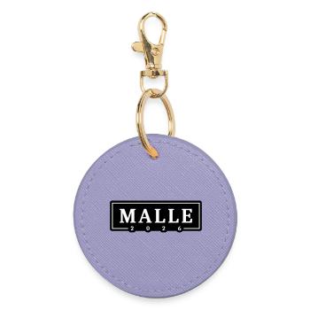 Malle 2026 Mallorca Urlaub - Runder Schlüsselanhänger - Lavendel - Vorne