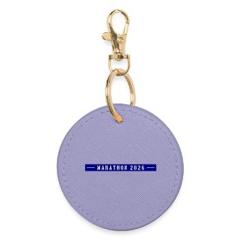 Marathon 2026 - Round Keyring - lavender - Front
