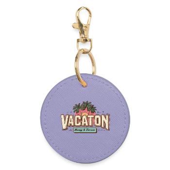 Vacation Retro - Round Keyring - lavender - Front