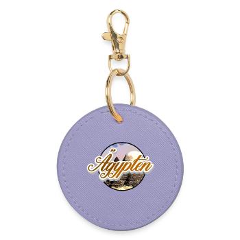 Egypt - Round Keyring - lavender - Front