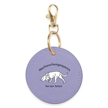 Nachsuche - Runder Schlüsselanhänger - Lavendel - Vorne