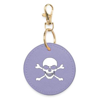 Skull and crossed bones - Round Keyring - lavender - Front