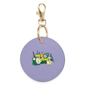 MILK & HONEY - Round Keyring - lavender - Front