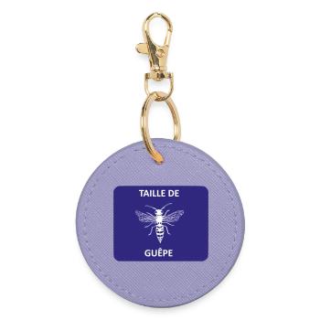 Wasp Waist - Round Keyring - lavender - Front