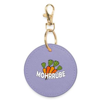 MOHRRÜBE - Runder Schlüsselanhänger - Lavendel - Vorne