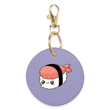 Kawaii Sushi - Round Keyring - lavender - Front