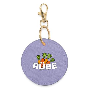RÜBE - Runder Schlüsselanhänger - Lavendel - Vorne