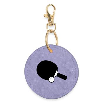 Table tennis table tennis rackets - Round Keyring - lavender - Front