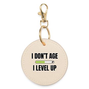 I Don't Age I Level Up – Humour Gamer - Porte-clés rond - huître - Devant