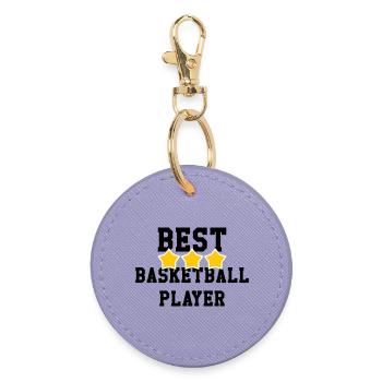 Meilleur basketteur du monde – champion sportif  - Porte-clés rond - lavande - Devant