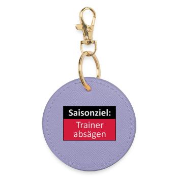 Trainer absägen - Runder Schlüsselanhänger - Lavendel - Vorne