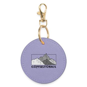 Güpfestürma - Summit climber, Austria Dialect - Round Keyring - lavender - Front