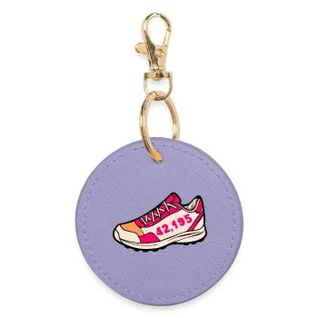 Marathon Running Shoes Running - Round Keyring - lavender - Front