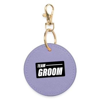 team_groom - Porte-clés rond - lavande - Devant