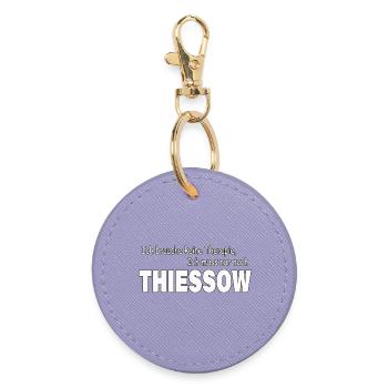 Therapie THIESSOW - Runder Schlüsselanhänger - Lavendel - Vorne
