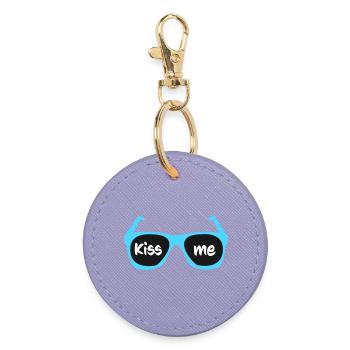 kiss_me - Round Keyring - lavender - Front