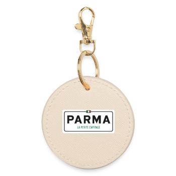 Parma town sign - Round Keyring - oyster - Front