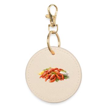 Crayfish - Round Keyring - oyster - Front