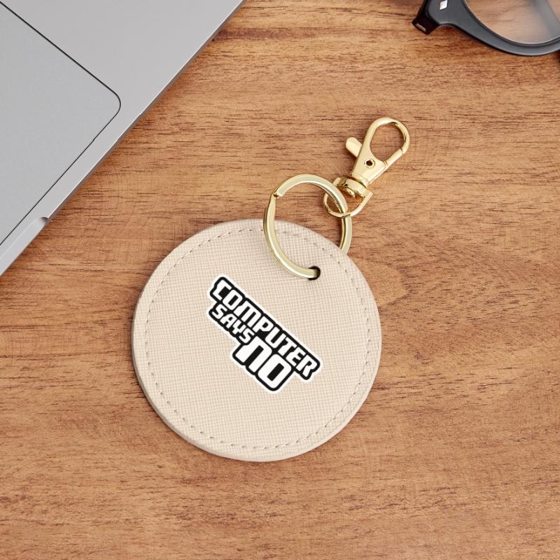Computer Says No Funny Programmer Nerd Technique Round Keyring