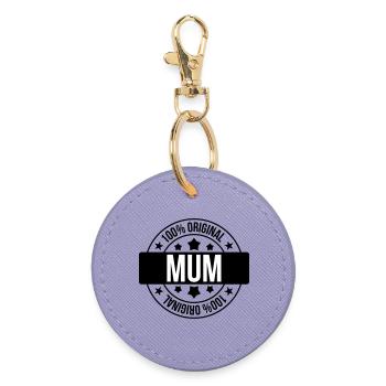 Meilleure Maman - Fête des Mères - Porte-clés rond - lavande - Devant