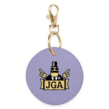 Bachelor Party Hand Show (Bachelor Party / 3C) - Round Keyring - lavender - Front