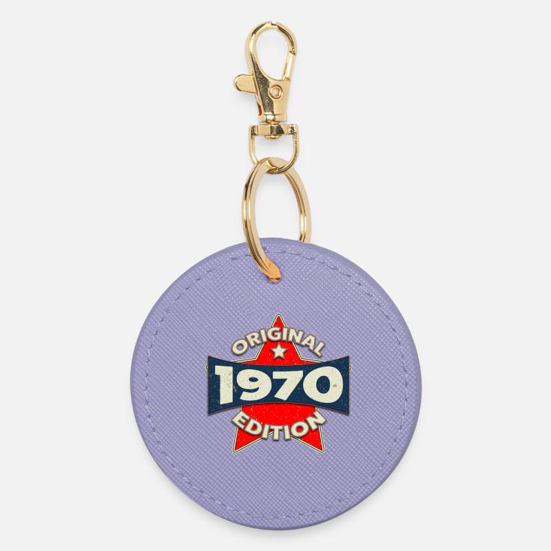 Né en 1970 Original Edition - Porte-clés rond - lavande