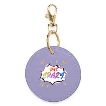 The Crazy Color Bang - Round Keyring - lavender - Front