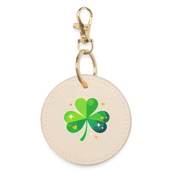 Fête de la Saint-Patrick Trèfle Lucky - Porte-clés rond - huître - Devant
