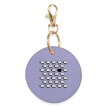 Black Sheep 2C - Round Keyring - lavender - Front