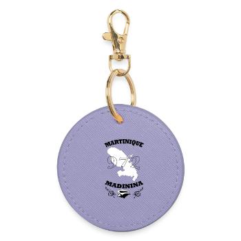 Martinique - Runder Schlüsselanhänger - Lavendel - Vorne
