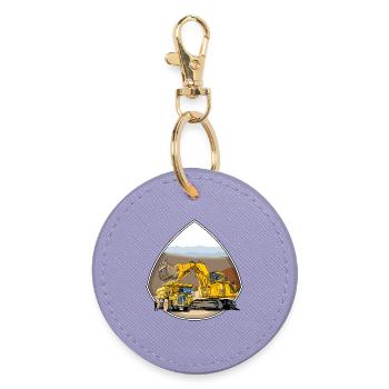 Monster Machines - Round Keyring - lavender - Front