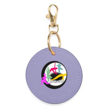Yoga Logo - Porte-clés rond - lavande - Devant