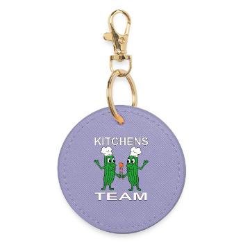 Cook Cooking - Round Keyring - lavender - Front