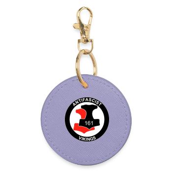 Antifa Vikings - Runder Schlüsselanhänger - Lavendel - Vorne