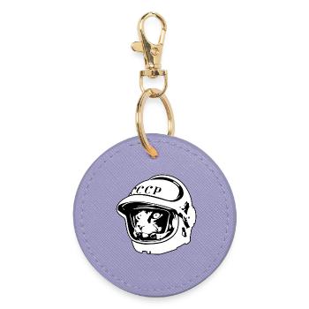 Kosmo Cat – Aventure spatiale et astronomique - Porte-clés rond - lavande - Devant