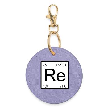 Minimalist Re-Period Symbol - Round Keyring - lavender - Front