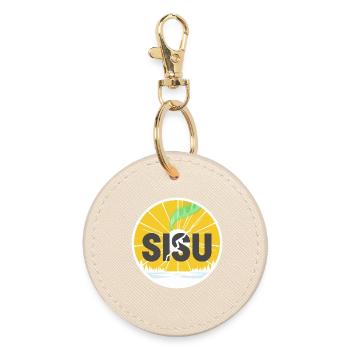Sisu Finnland - Runder Schlüsselanhänger - Auster - Vorne