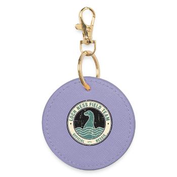 Loch Ness Feldteam Lustiges Kryptid Loch Ness - Runder Schlüsselanhänger - Lavendel - Vorne