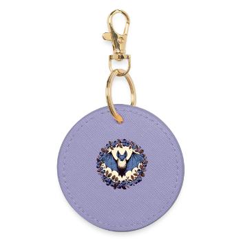 Blue Bat Moonberry Circle - Runder Schlüsselanhänger - Lavendel - Vorne