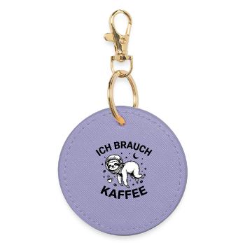 J’ai besoin de café - Porte-clés rond - lavande - Devant