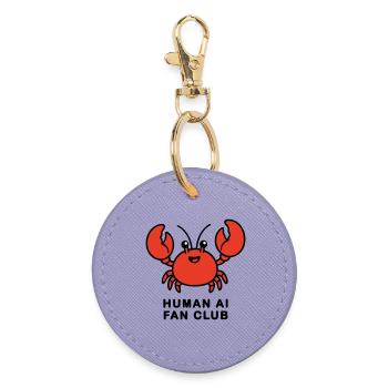 Human AI Fan Club - Runder Schlüsselanhänger - Lavendel - Vorne