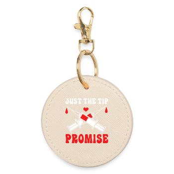 Blood donor Blood donation Blood donation - Round Keyring - oyster - Front