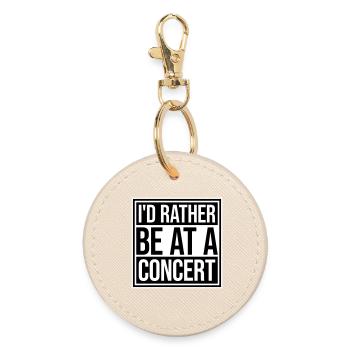 Je préférerais être à un concert Lustig Musik Konzert - Porte-clés rond - huître - Devant