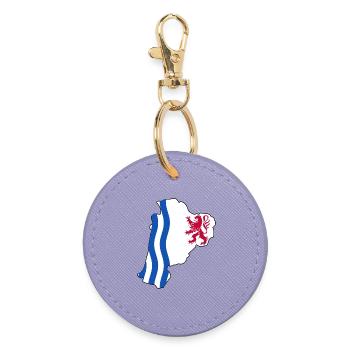 Neue Aquitanien - Runder Schlüsselanhänger - Lavendel - Vorne