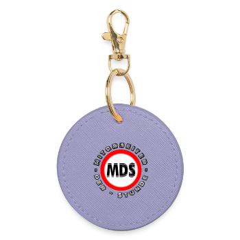 Mitarbeiter der Stunde Mitarbeiter des Monats MDS - Runder Schlüsselanhänger - Lavendel - Vorne