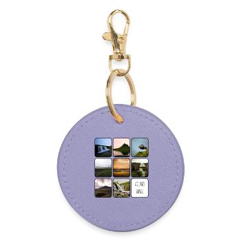 Islande Voyage - Porte-clés rond - lavande - Devant